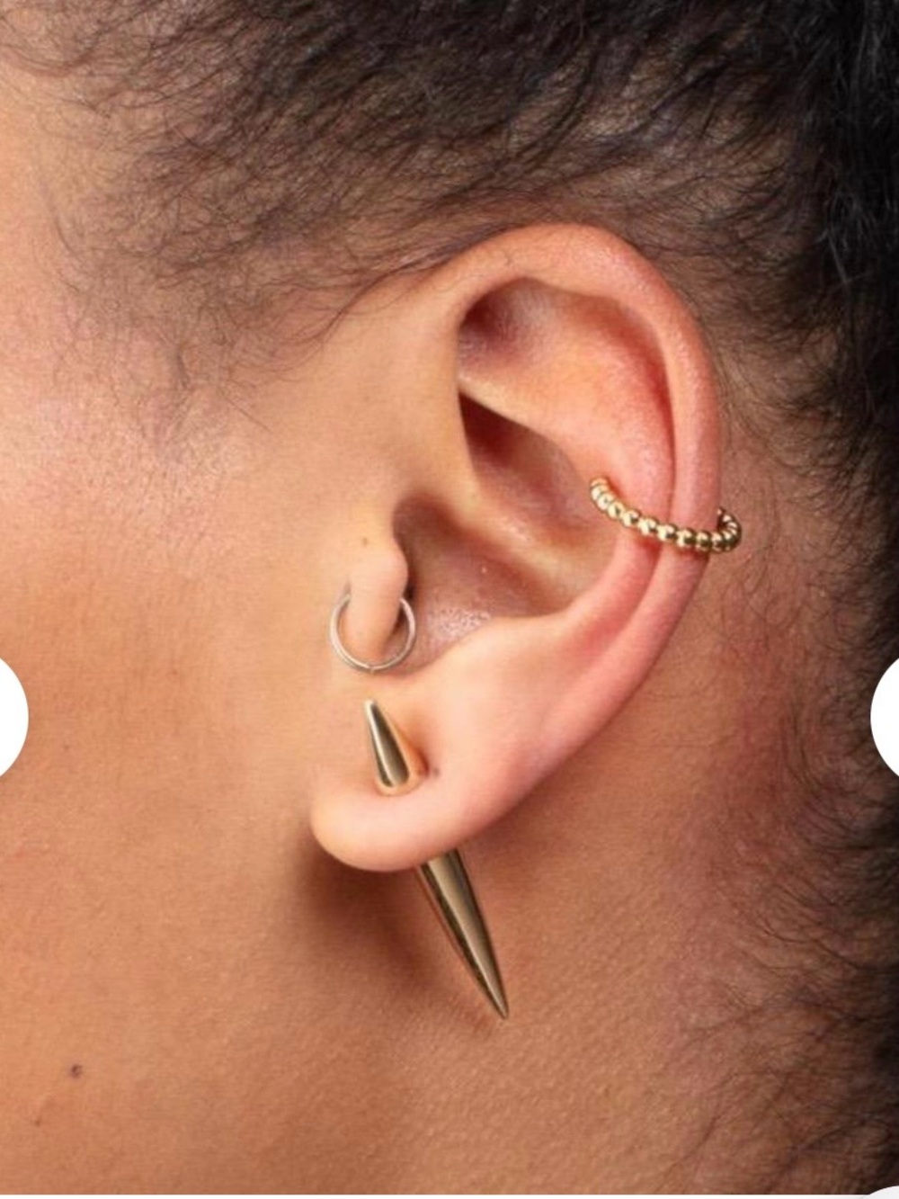 925 Sterling Silver Spike Earring - Minimal Spike Design